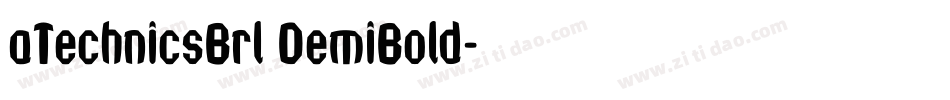 aTechnicsBrl DemiBold字体转换